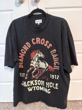 Diamond Cross Ranch Jackson Hole Graphic Tee - Black